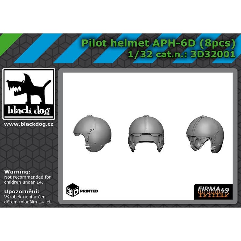 1/32 Pilot helmet APH-6 D  8 pcs