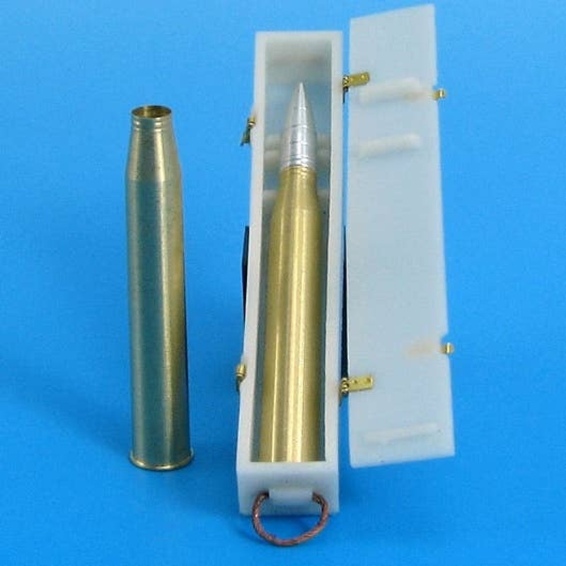 1/35 8.8 cm Pzgr.Patr.39 / 43 Kw.K.43 APCBC Shell, Ammunition Box Set (for Hornisse / Nashorn, TigerII, Jagdtiger, Elephant, Ferdinand)