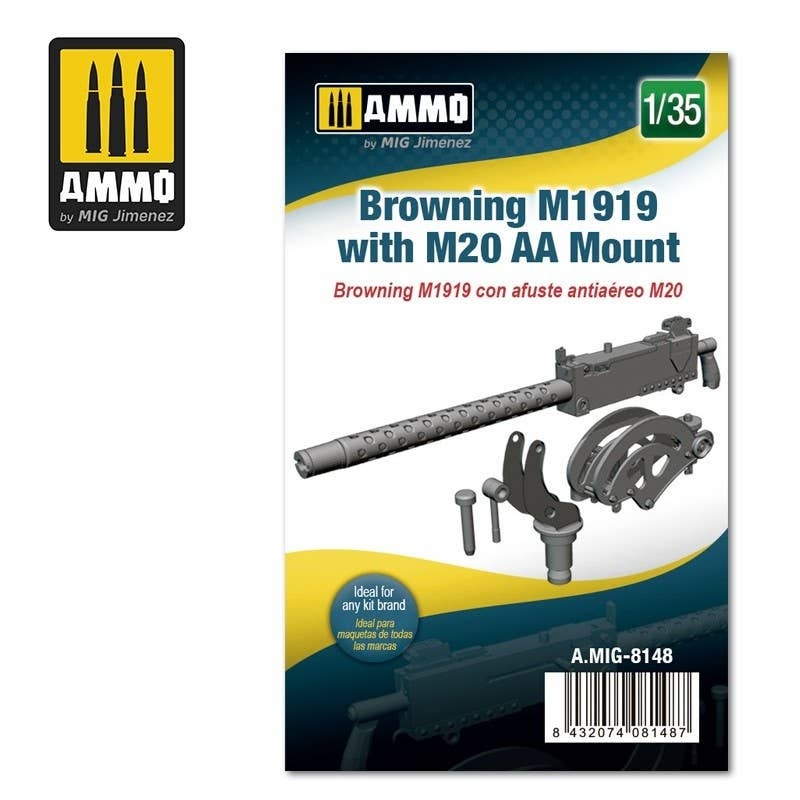 1/35 M1919 Browning Machine Gun w/M20 Anti-Aircraft Mount