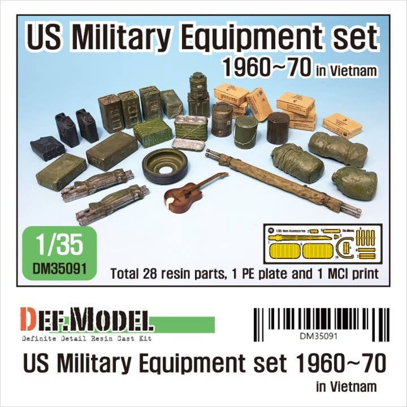 1/35 U.S. Military Equipment Set 1960-70 for Vietnam War
