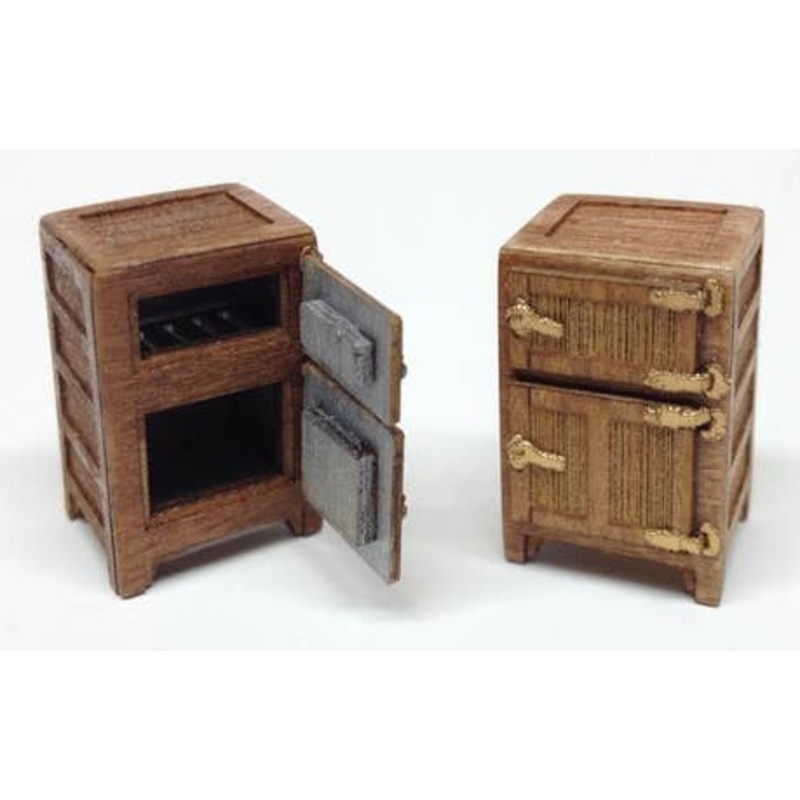 1/35 Wooden Refrigerator Assembly Kit