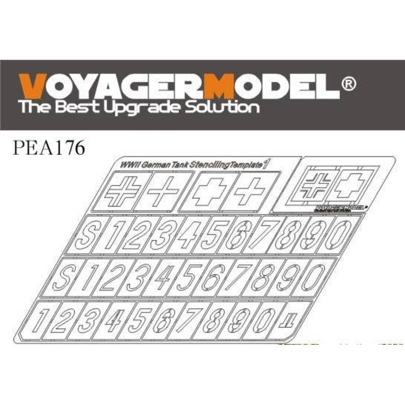 1/35 WWII German Tank Stenciling Template 1 (For all)
