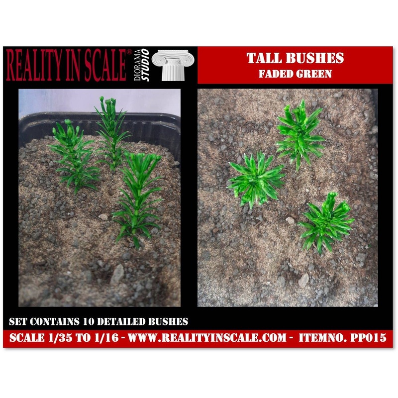 Small Tree/Tall Bush Type 2-Faded Green (1/16 - 1/35)
