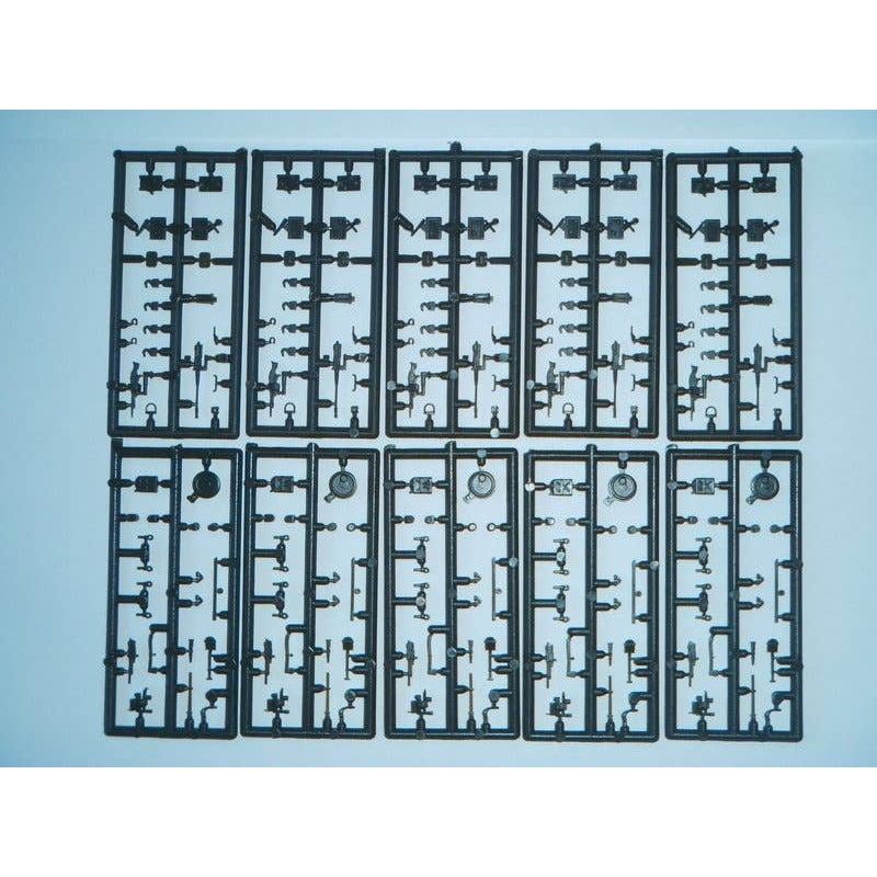 1/87 MG-Set: 5x Cal.50 / 10x FN + Panzerzubehor