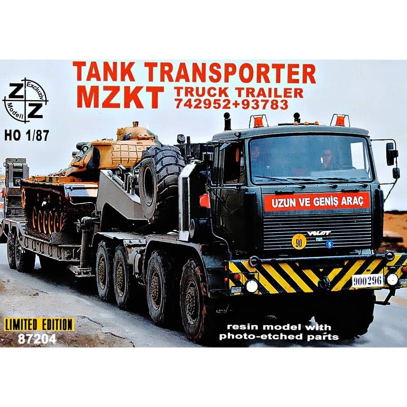 1/87 MZKT 742952 Tank Transporter (Resin Model with Photo-Etched Parts)