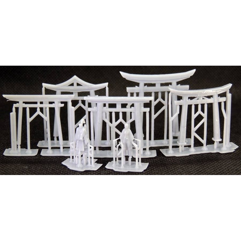 5 Torii Gates, Priest, Shrine Maiden (1/87 - 1/100)