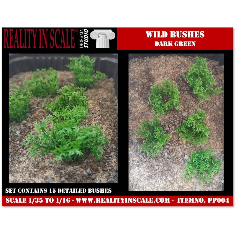 Bushes in the Field-Dark Green (1/16 - 1/35)