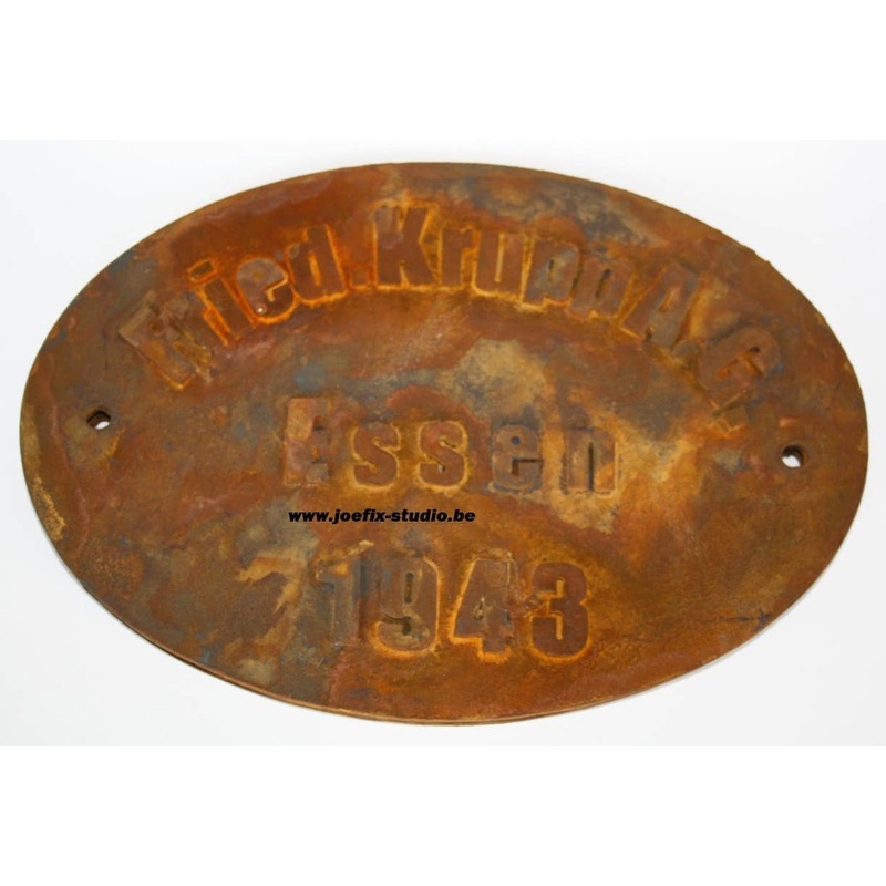 Round Factory Name Plate