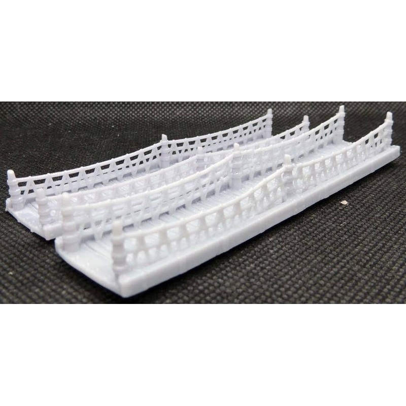 Suspension Bridge Size Difference 2 Piece Set (1/144 - 1/150)