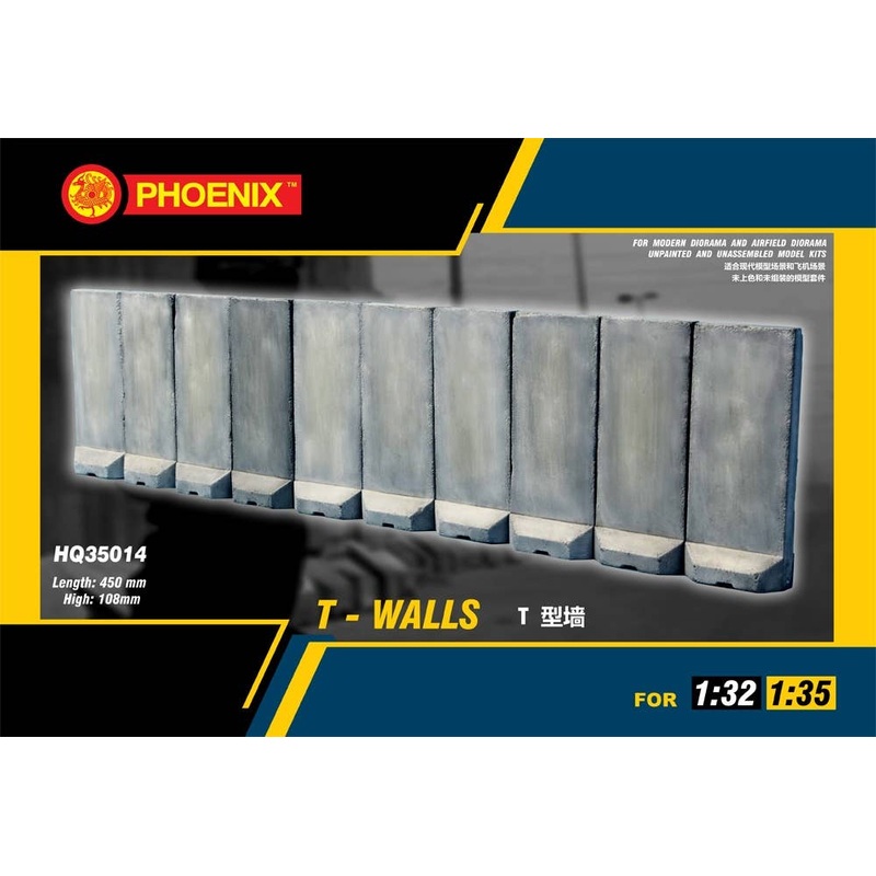 T-walls for 1/32, 1/35