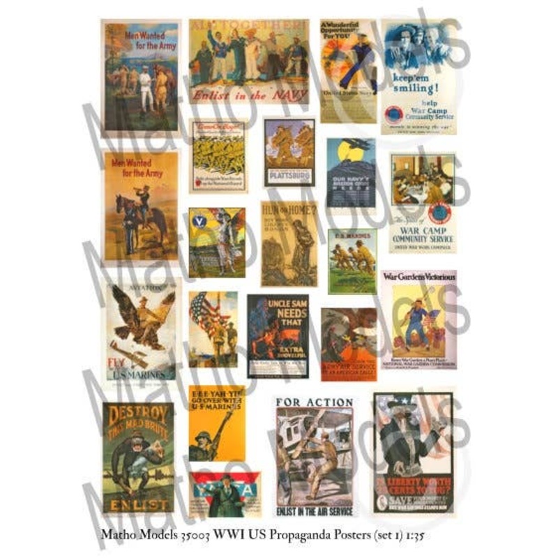 WWI US Propaganda Posters (Set 1)