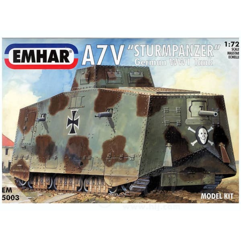 1/72 German A7V Sturmpanzerwagen WWI