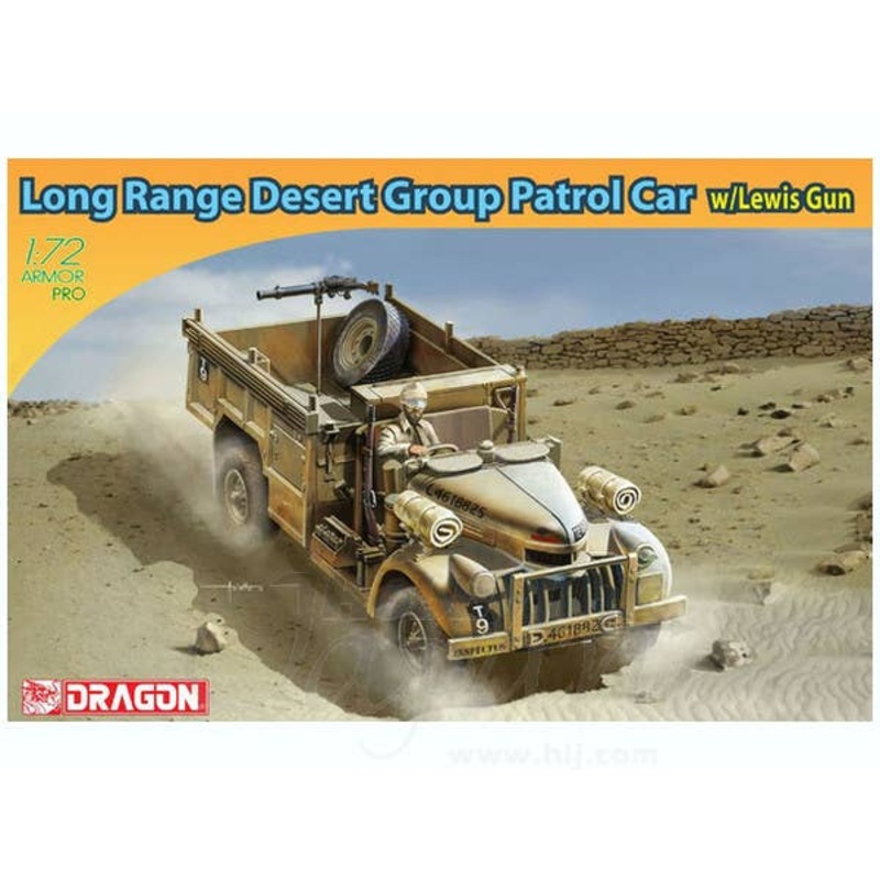 1/72 Long Range Desert Group Patrol Car w/Lewis Gun