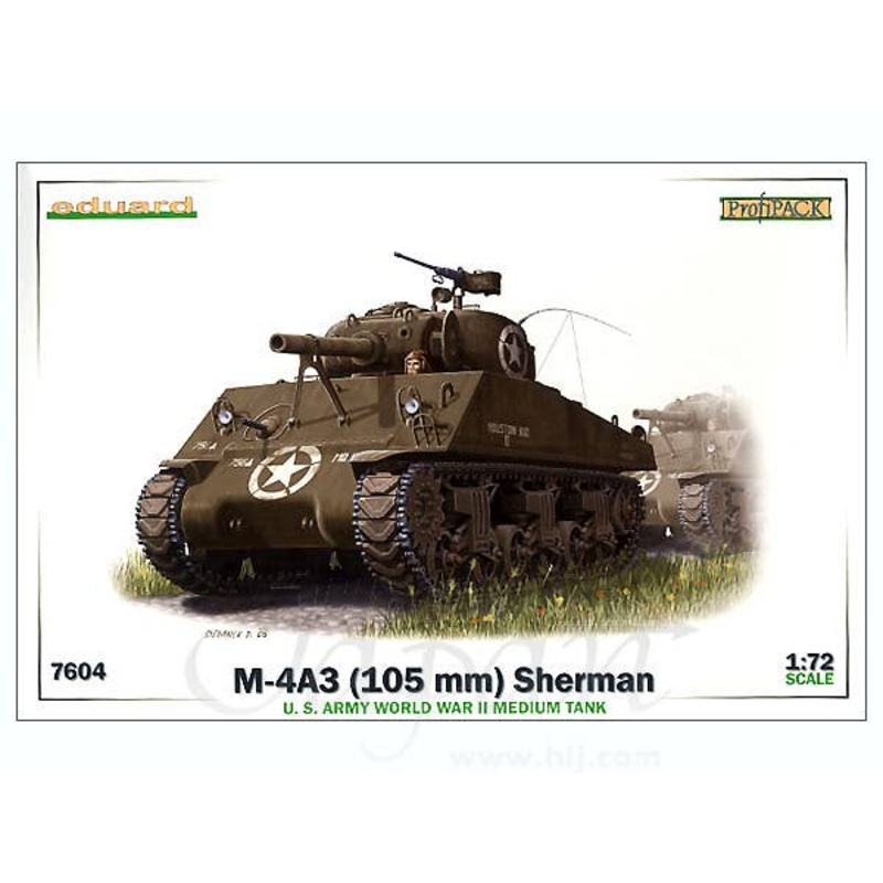 1/72 M4A3 (105mm) Sherman Medium Tank Profipack