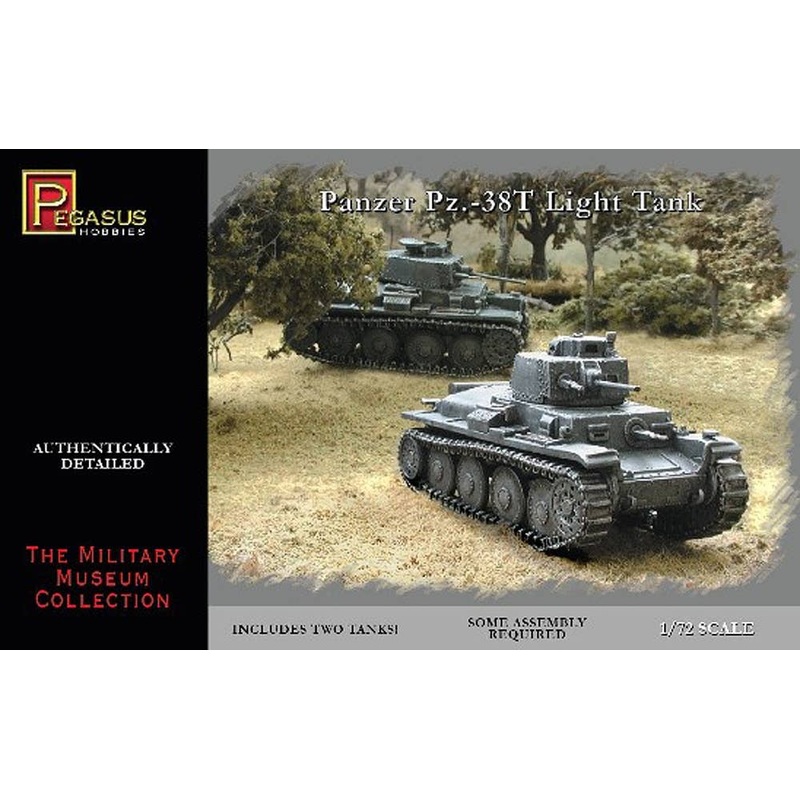 1/72 Panzer Pz. 38T Light Tank (Includes Two Tanks)