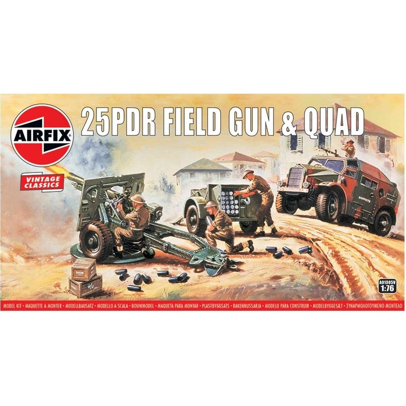 1/76 Airfix Vintage Classics: 25pdr Field Gun & Quad