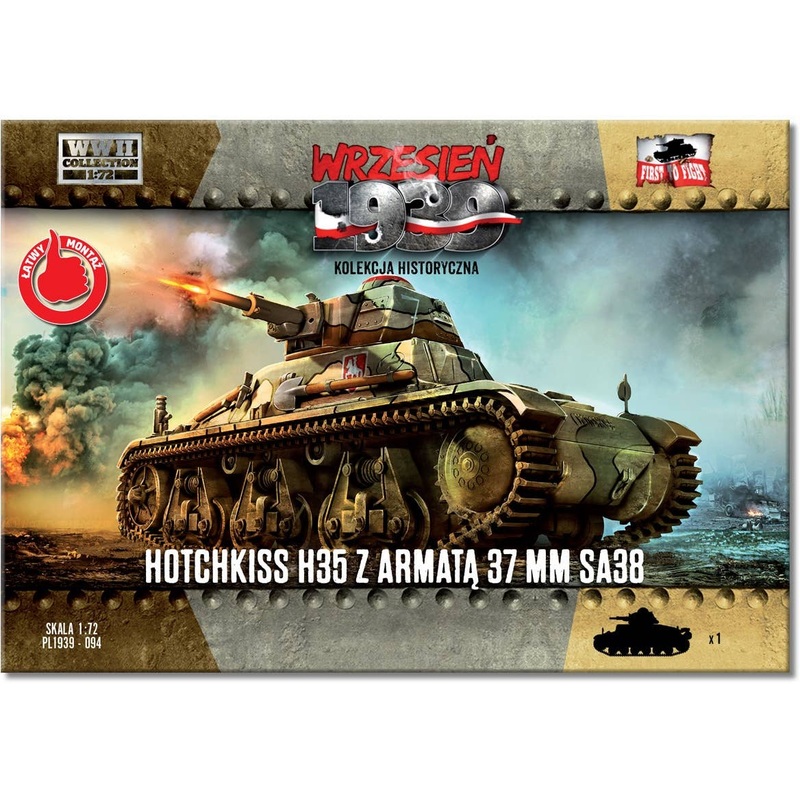 1/72 French Hotchkiss H-35 Light Tank 37mm SA38 Mounted Type