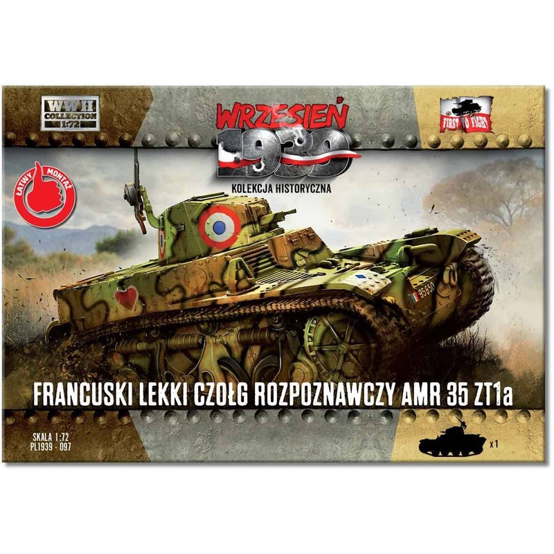 1/72 French Renault AMR35 ZT1a Reconnaissance Tank