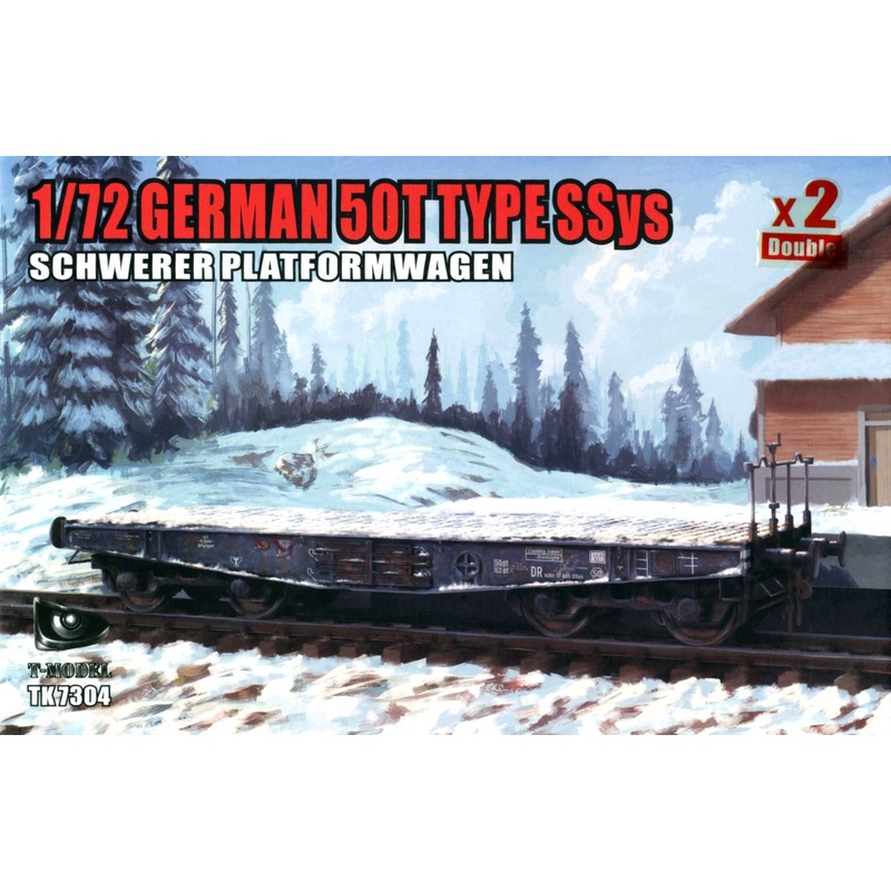 1/72 German 50t Type SSys Schwerer Platformwagen Double Kits