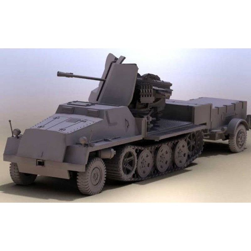 1/72 Half-Track 3.7cm Anti-Aircraft Gun FlaK43