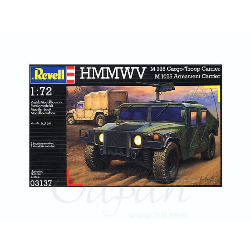 1/72 HMMWV M 998 Cargo/Troop Carrier M 1025 Armament Ca