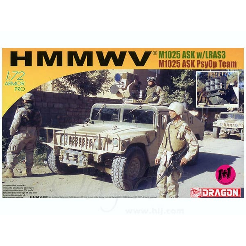 1/72 HMMWV M1025 ASK w/LRSA3 & w/Loud Speaker