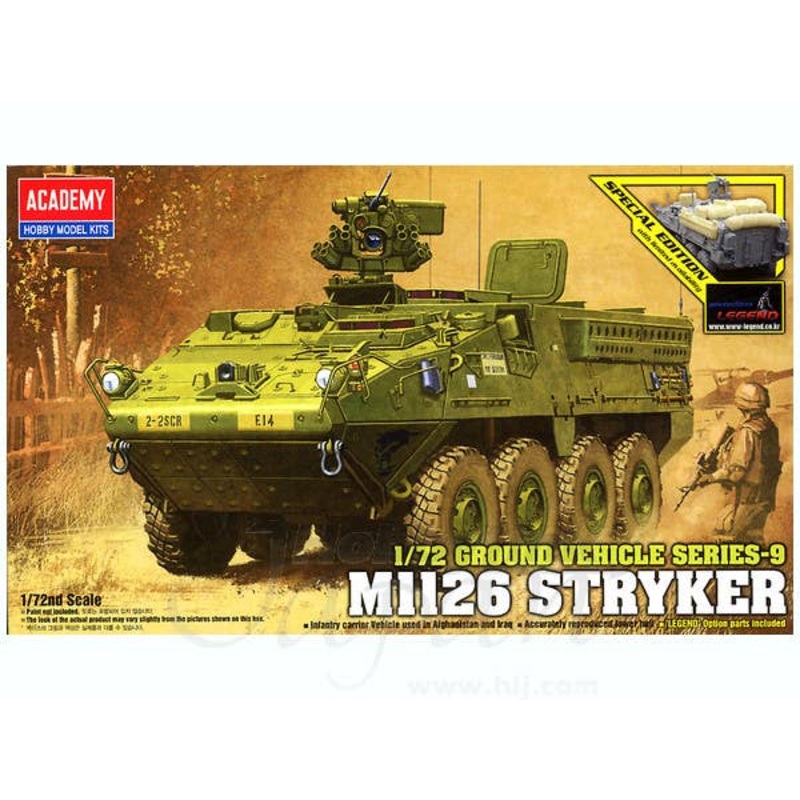1/72 M1126 Stryker & Resin Equipment Parts Set