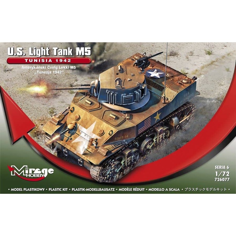 1/72 M5 U.S. Light Tank "Tunisia 1942"
