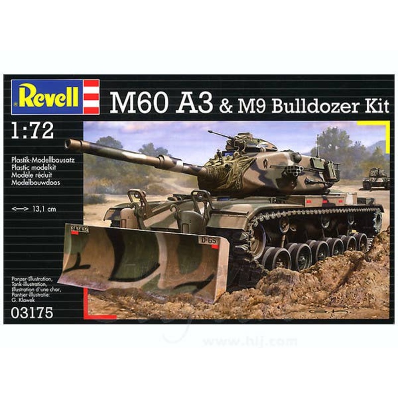 1/72 M60A3 & M9 Bulldozer Kit