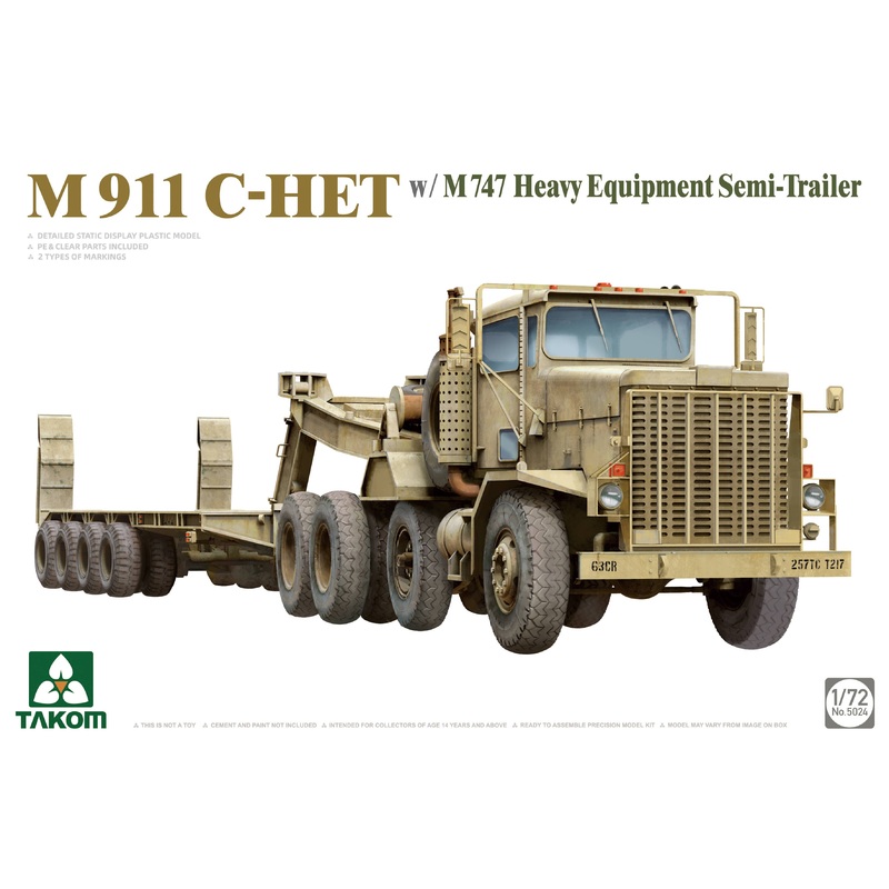 1/72 M911 C-HET w/M747 Heavy Equipment Semi-Trailer