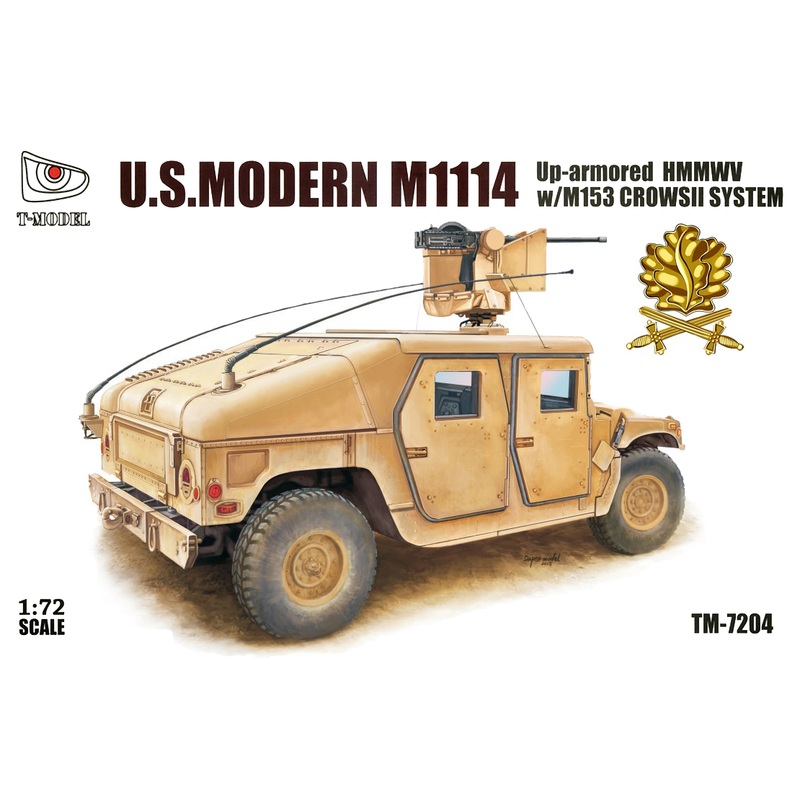 1/72 U.S. Modern M1114, Up-Armored with M153 CrowsII System (Golden Oak Leaf)