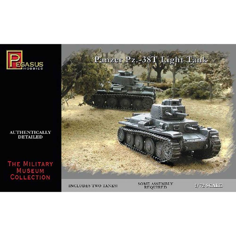 1/72 WW.II German Army 38(t) Tank (2 vehicles)