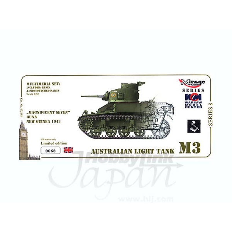 1/72 Australian Light Tank M3 "Magnificent Seven" New Guinea 1943