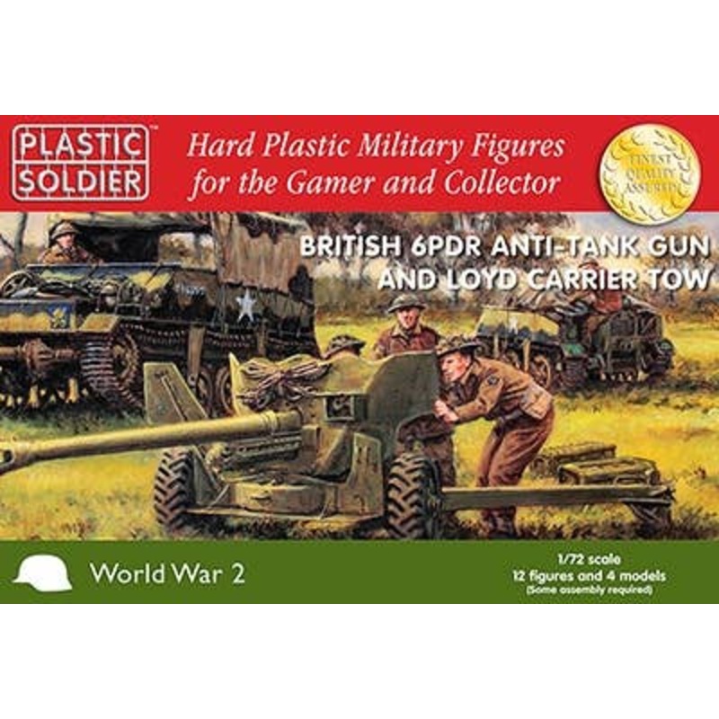 1/72 British 6-pounder Anti Tank Gun and Loyd Carrier Tow