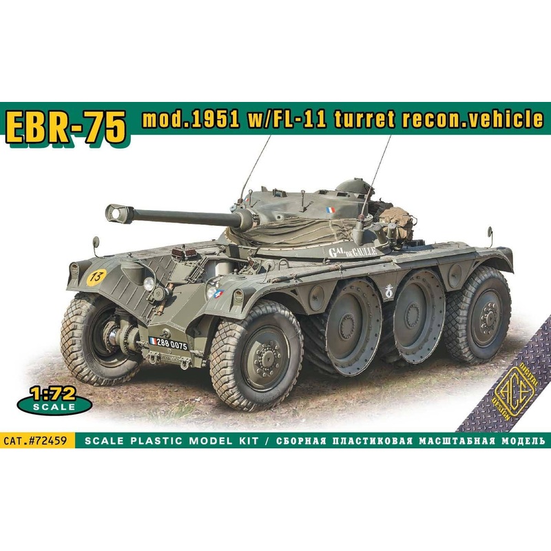 1/72 EBR-75 Mod.1951 W/FL-11 Turret Recon. Vehicle