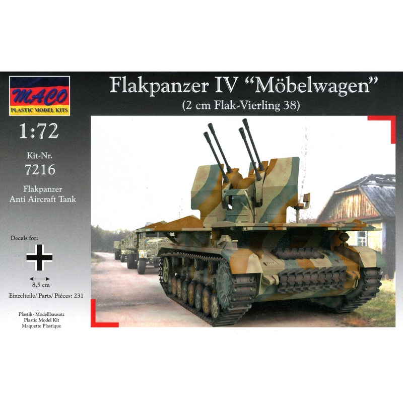 1/72 Flakpanzer IV "Mobelwagen" (2cm Flak-Vierling 38)