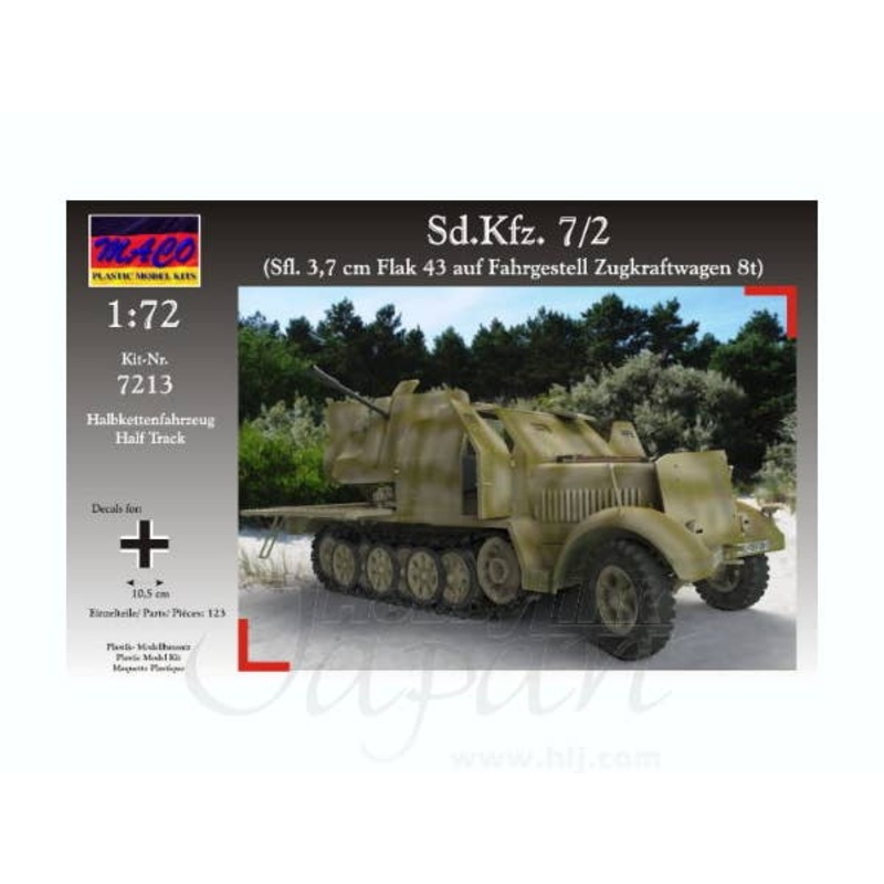 1/72 German sWS w/ FlaK38 Anti-Aircraft Gun Armor Type