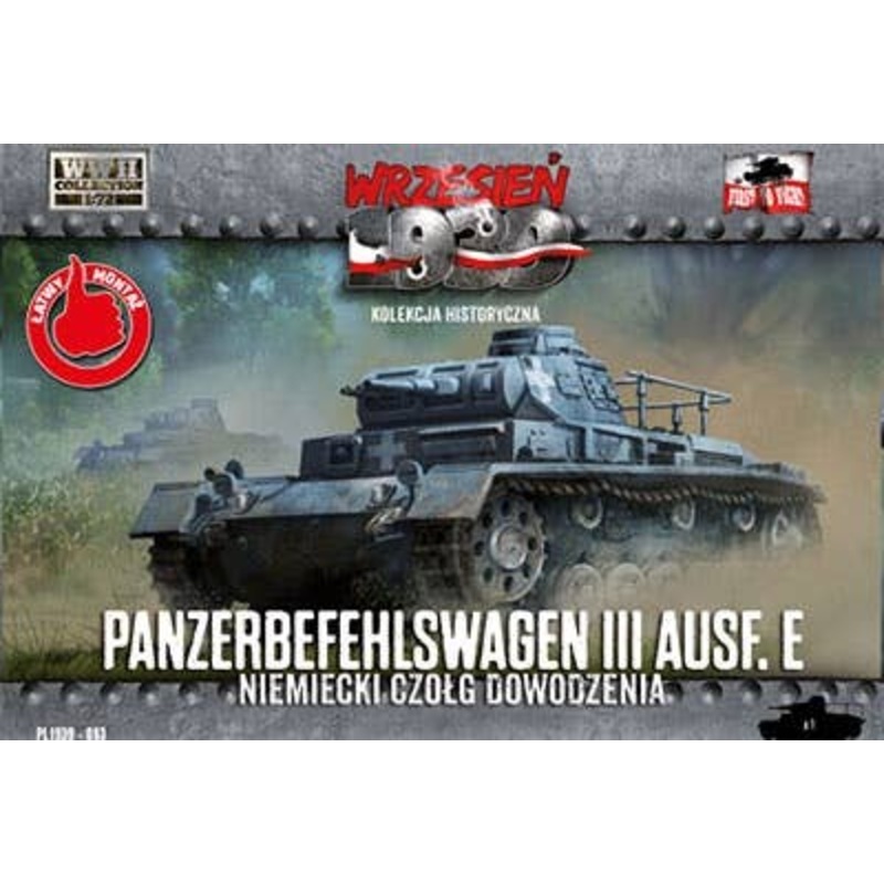 1/72 Panzerbefehlswagen III Ausf.E Command Tank
