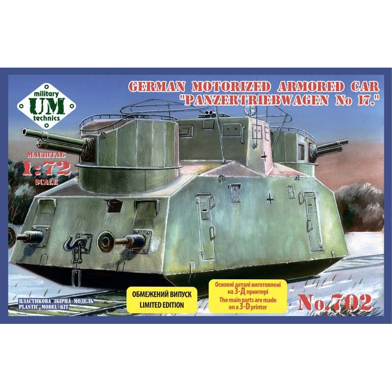 1/72 Panzertriebwagen No.17 German motorized armored car