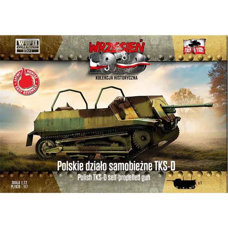 1/72 Po-TKS-D self-propelled gun with 47mm gun