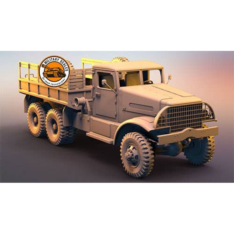 1/72 US White 666 Type 6 Wheel Truck Hard Top Metal Bed
