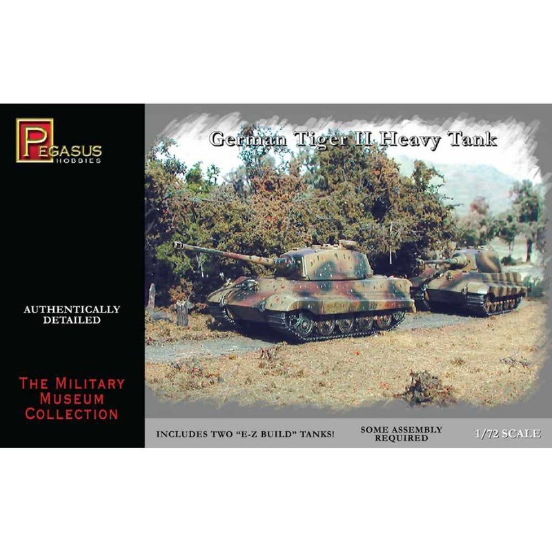 1/72 WW.II German Army Tiger II Heavy Tank Henschel Turret Type (Set of 2)