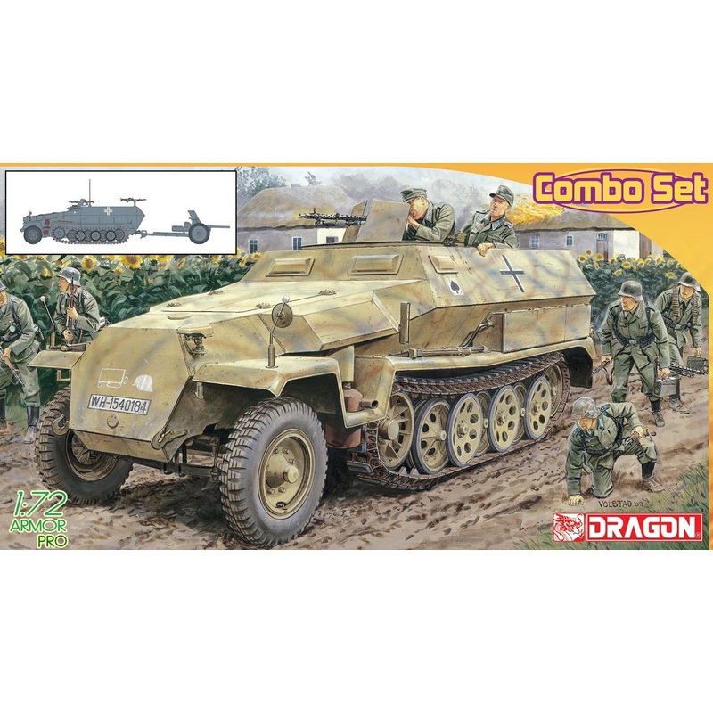1/72 WW.II German Sd.Kfz.251Ausf.C & 3.7cm Anti-Tank Gun PaK35/36