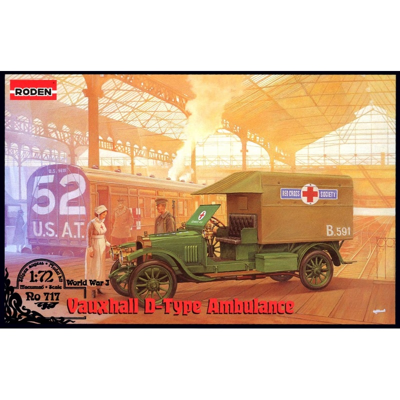 1/72 British Vauxhall D-Type Rescue Vehicles WWI
