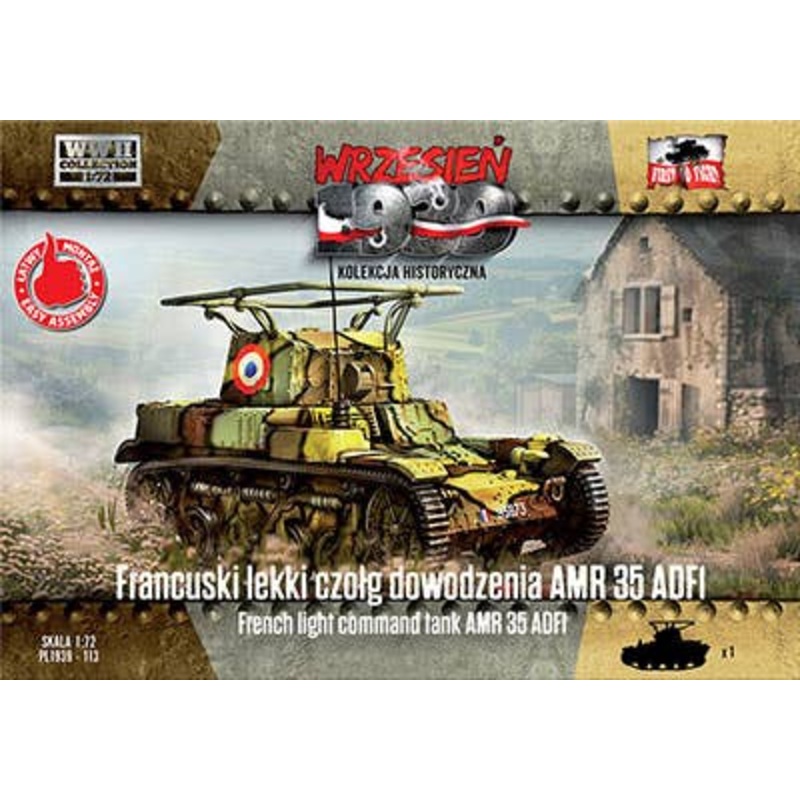 1/72 French light command tank AMR 35 ADF1