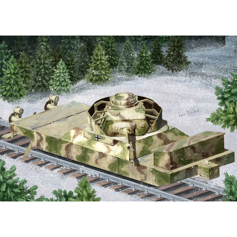 1/72 German Armored Train Formation BP-44 / Gun Car