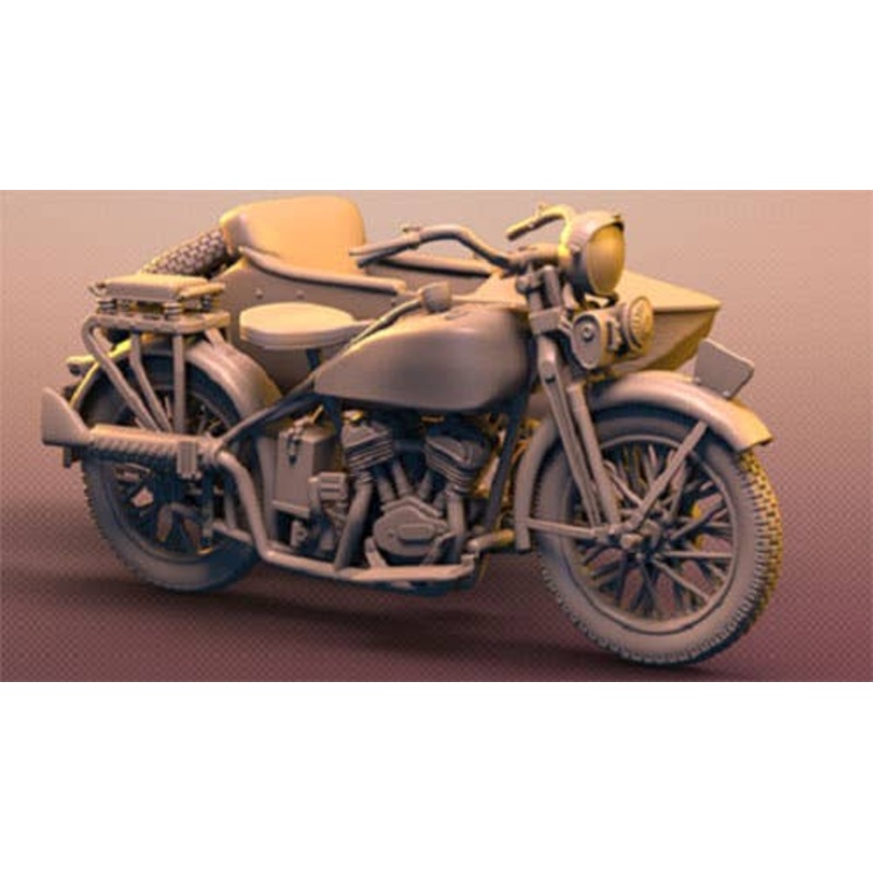 1/72 Japan Rikuo Type 97 Military Motorcycle Sidecar