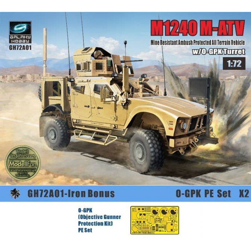 1/72 M1240 M-ATV MRAP w/O-GPK Turret (2pcs) Iron Oak Leaf Set