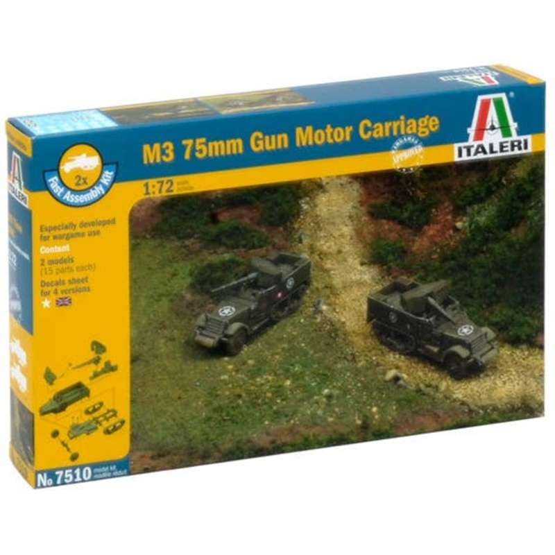 1/72 M3 75mm Gun Motor Carriage (2 Kits)