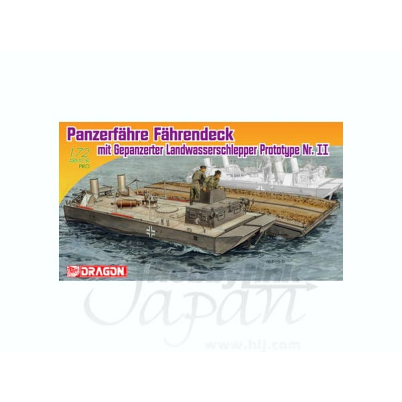 1/72 Panzerfahre Fahrendeck mit Gepanzerter Landwasserschlepper Prototype Nr.II